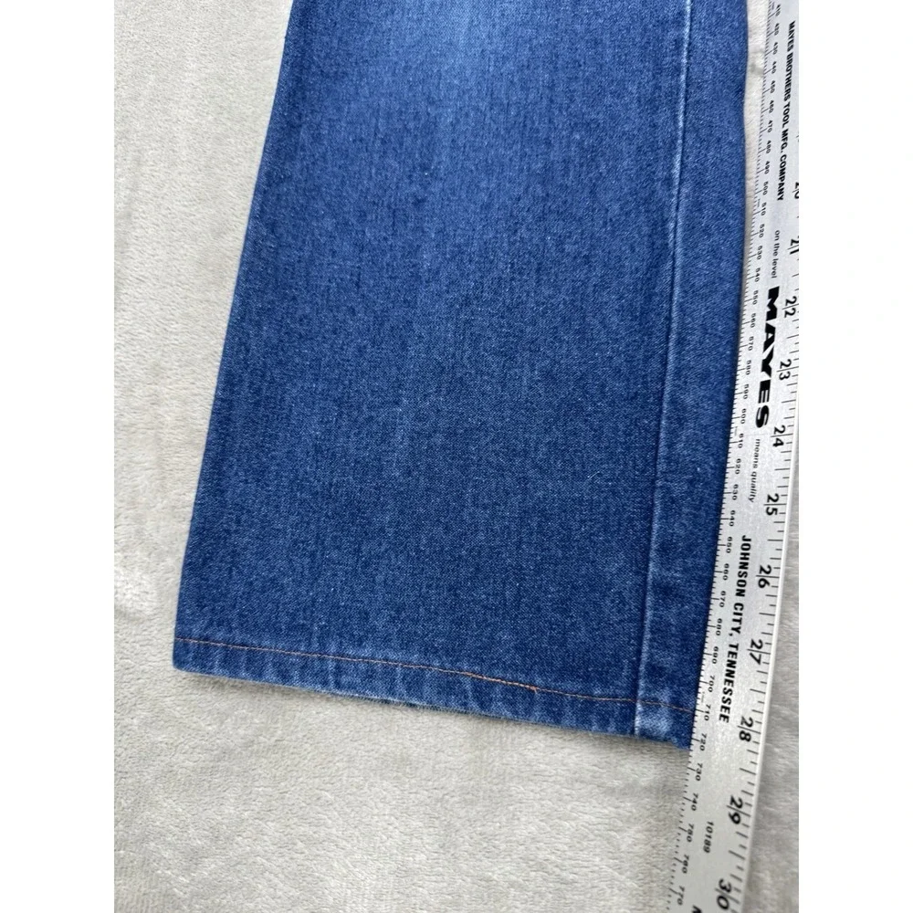 Vintage Sedgfield Jeans Mens 34x34 (32x28) Wide Leg Retro Hippie Western 70s